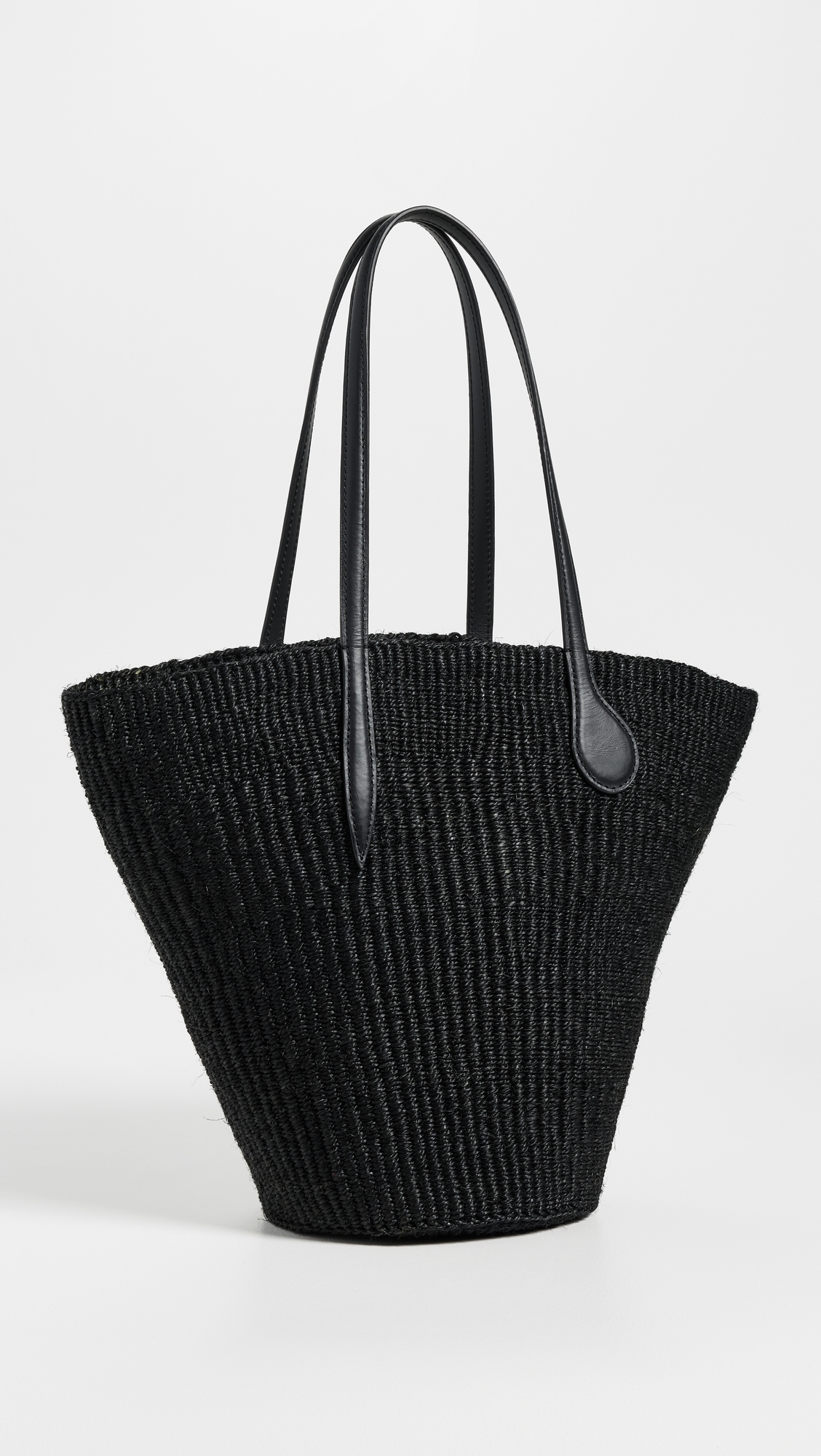 Liffner Straw Basket Bag Black One Size