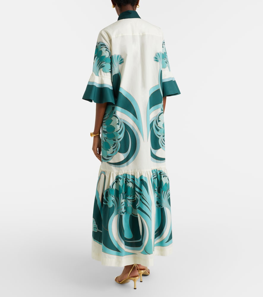 Artemis printed cotton poplin shirt dress