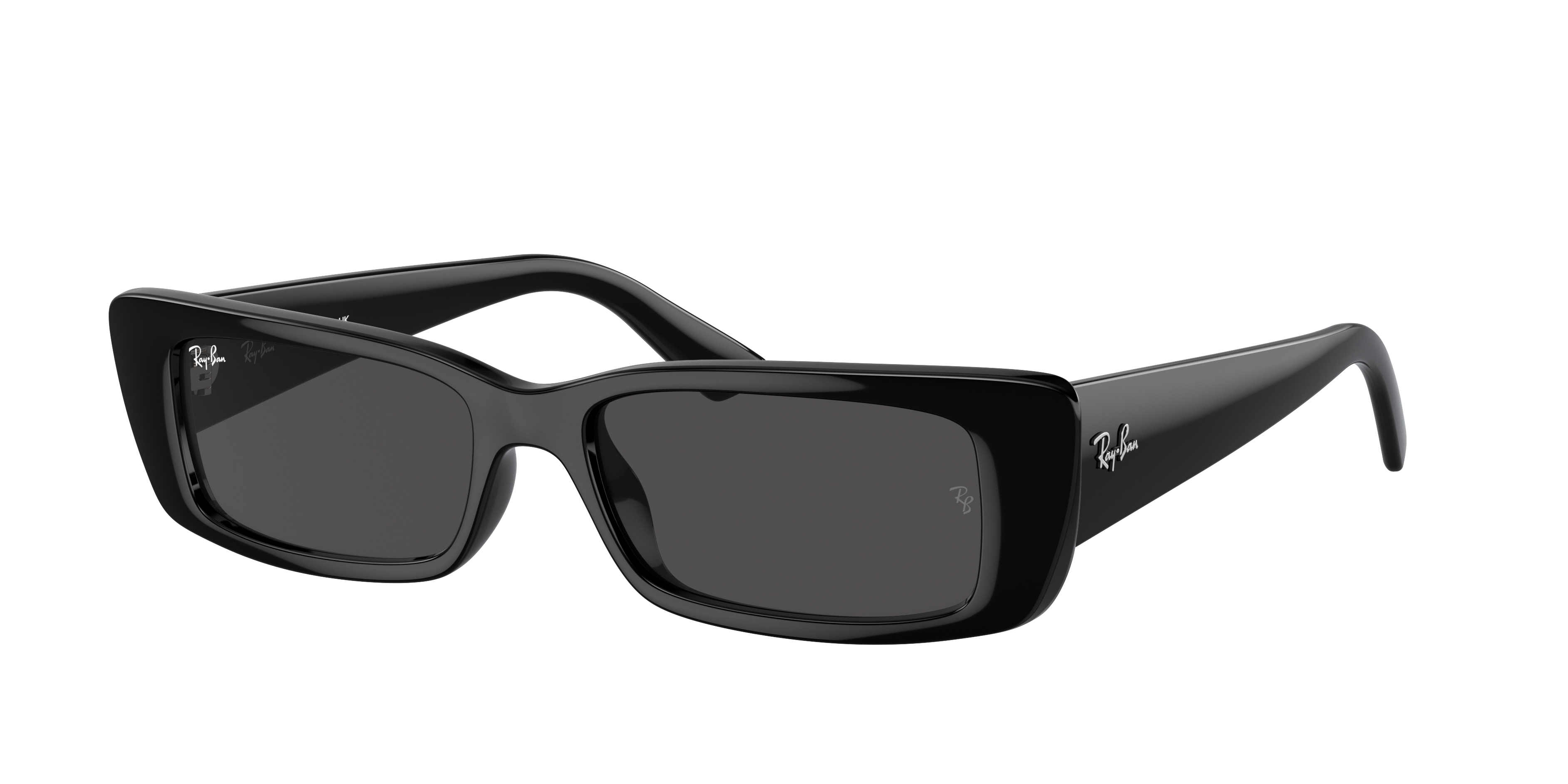 Ray-Ban Unisex Sunglass Teru Bio-Based - Frame color: Black, Lens color: Dark Grey