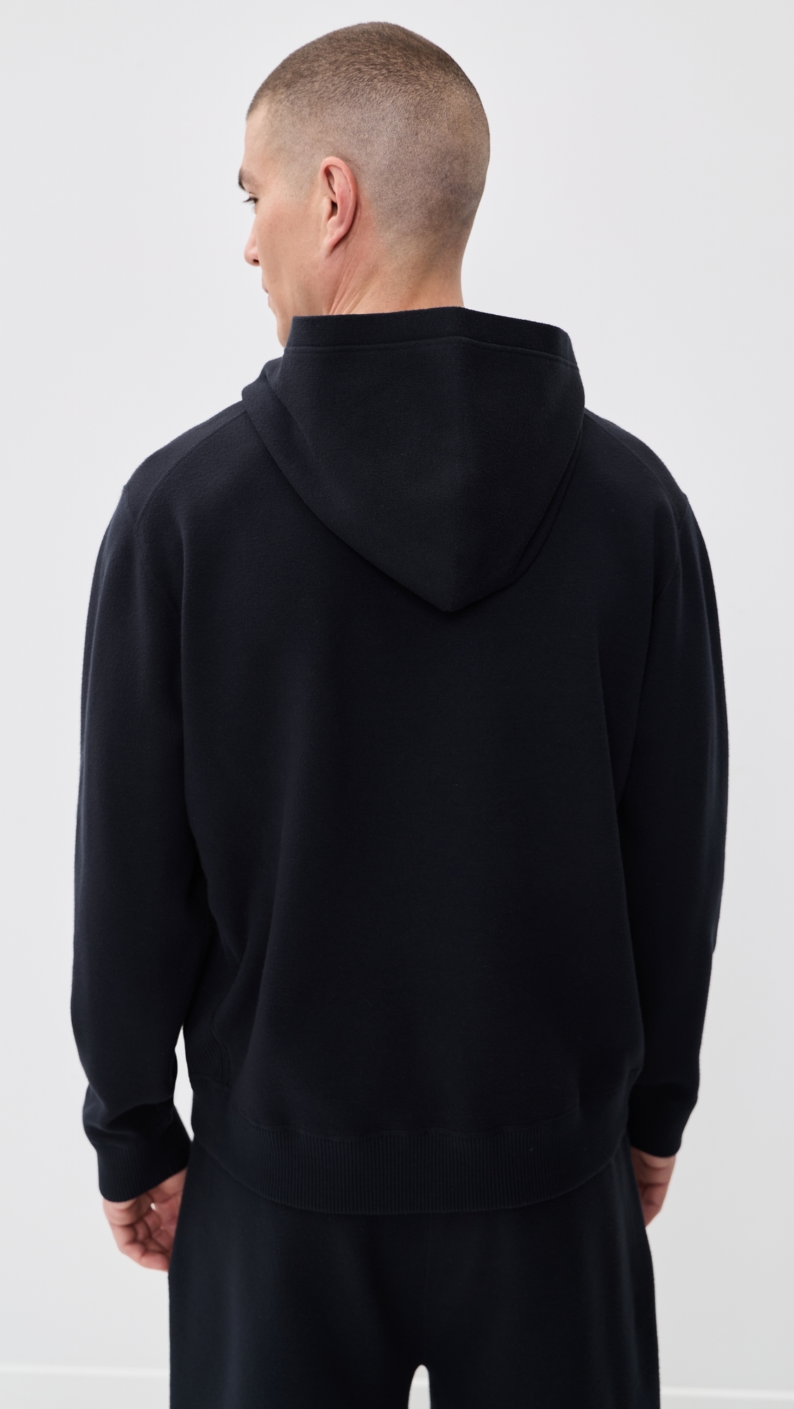 Relaxed Hoodie in Fine Bilen Dark Eclipse