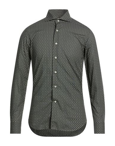 Man Shirt Dark green Size 15 ½ Cotton