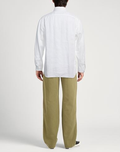 Lardini Man Shirt White Size XL Linen