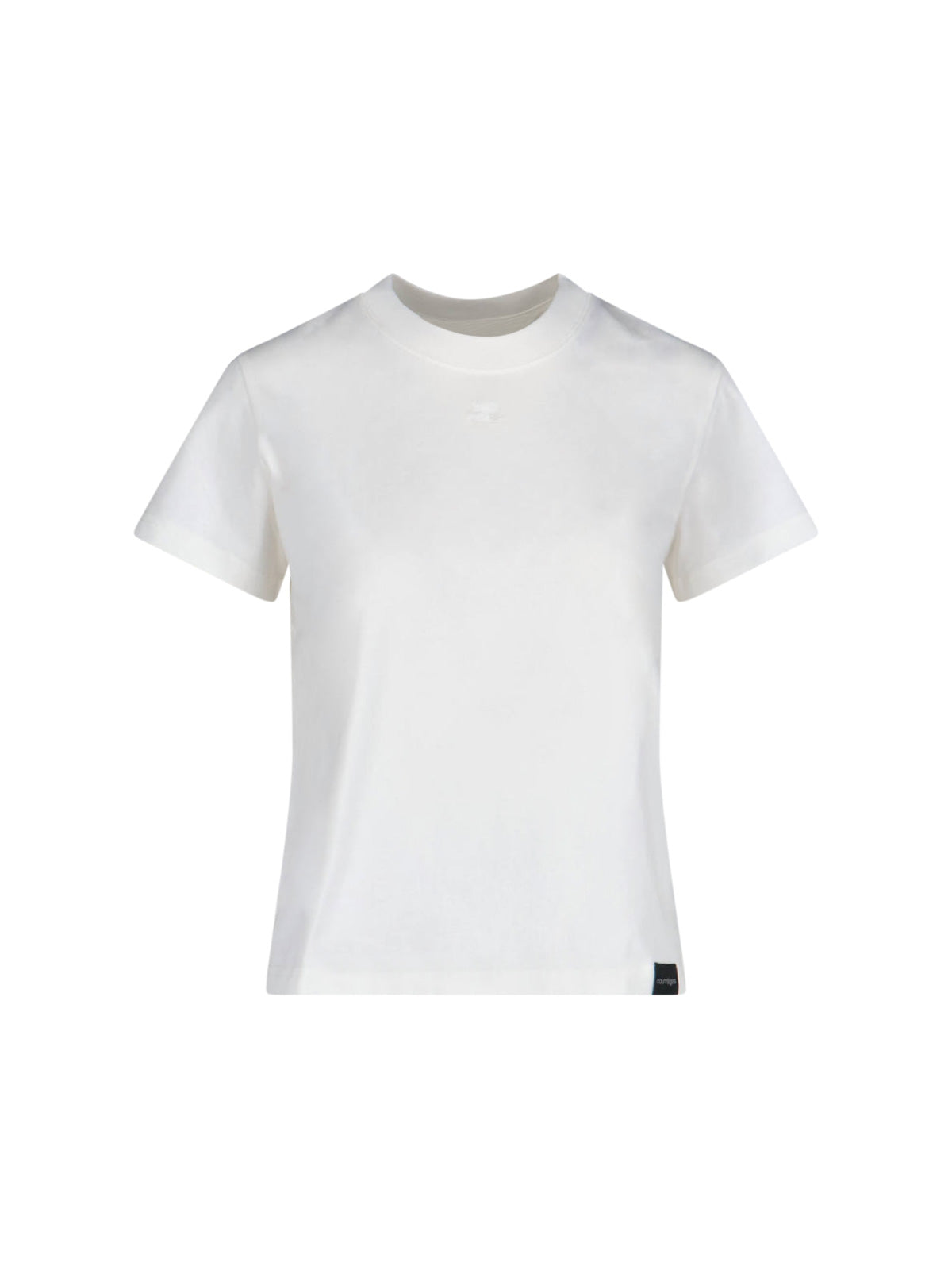 Courrèges 100% Cotton Essential T-Shirt for Women