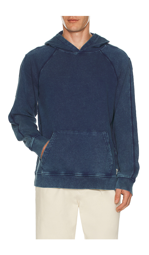 Fair Harbor Saltaire Hoodie in Blue. L. Also in S, M, XL/1X