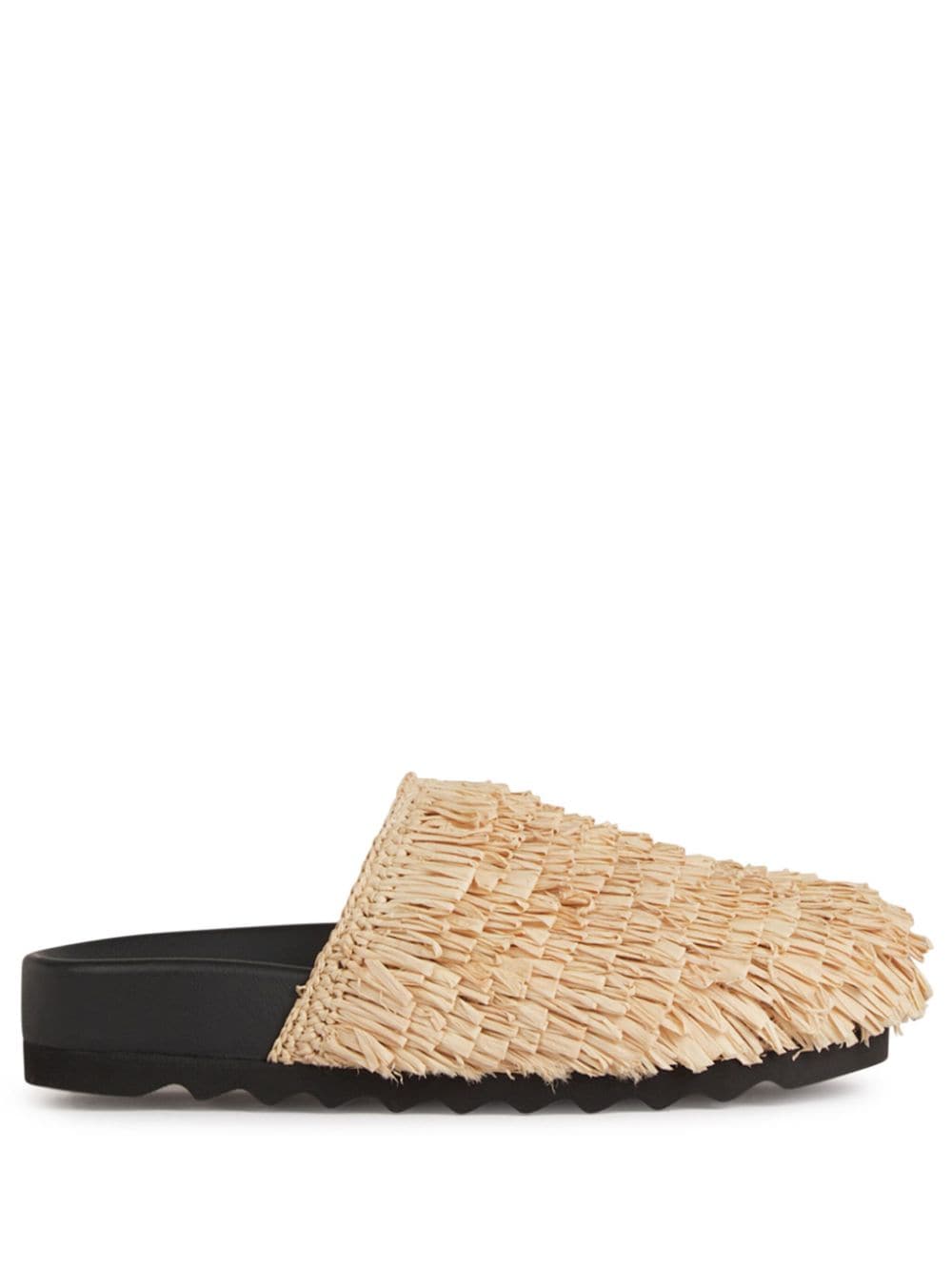 Raffia mules - Neutrals