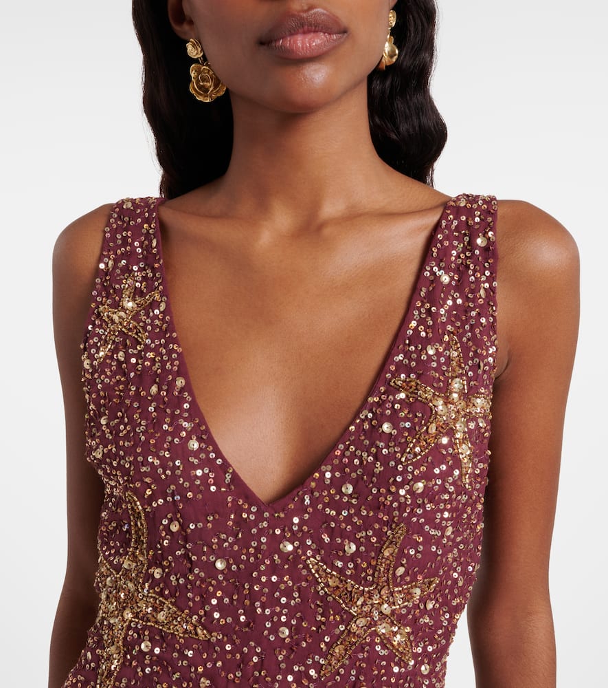 Christabel embellished minidress