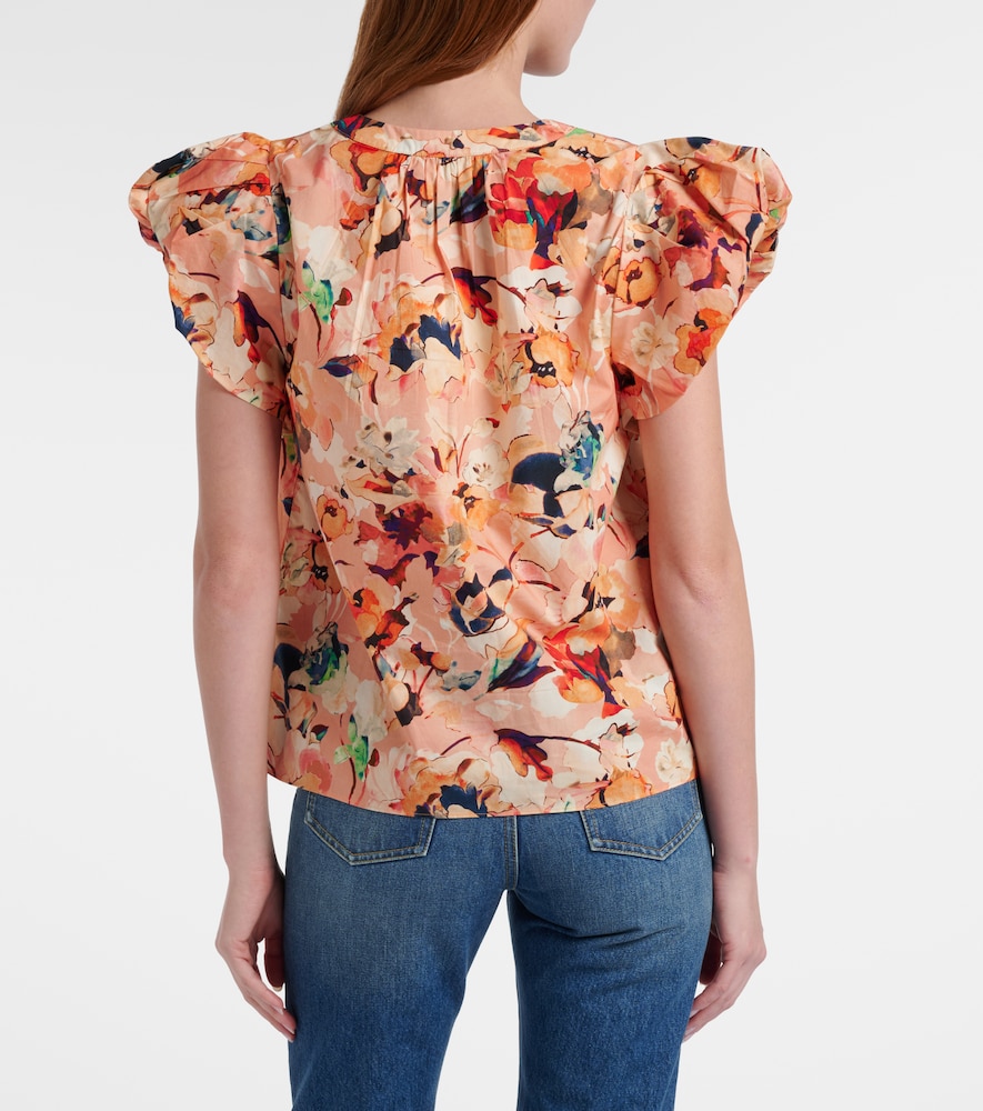 Floral cotton top