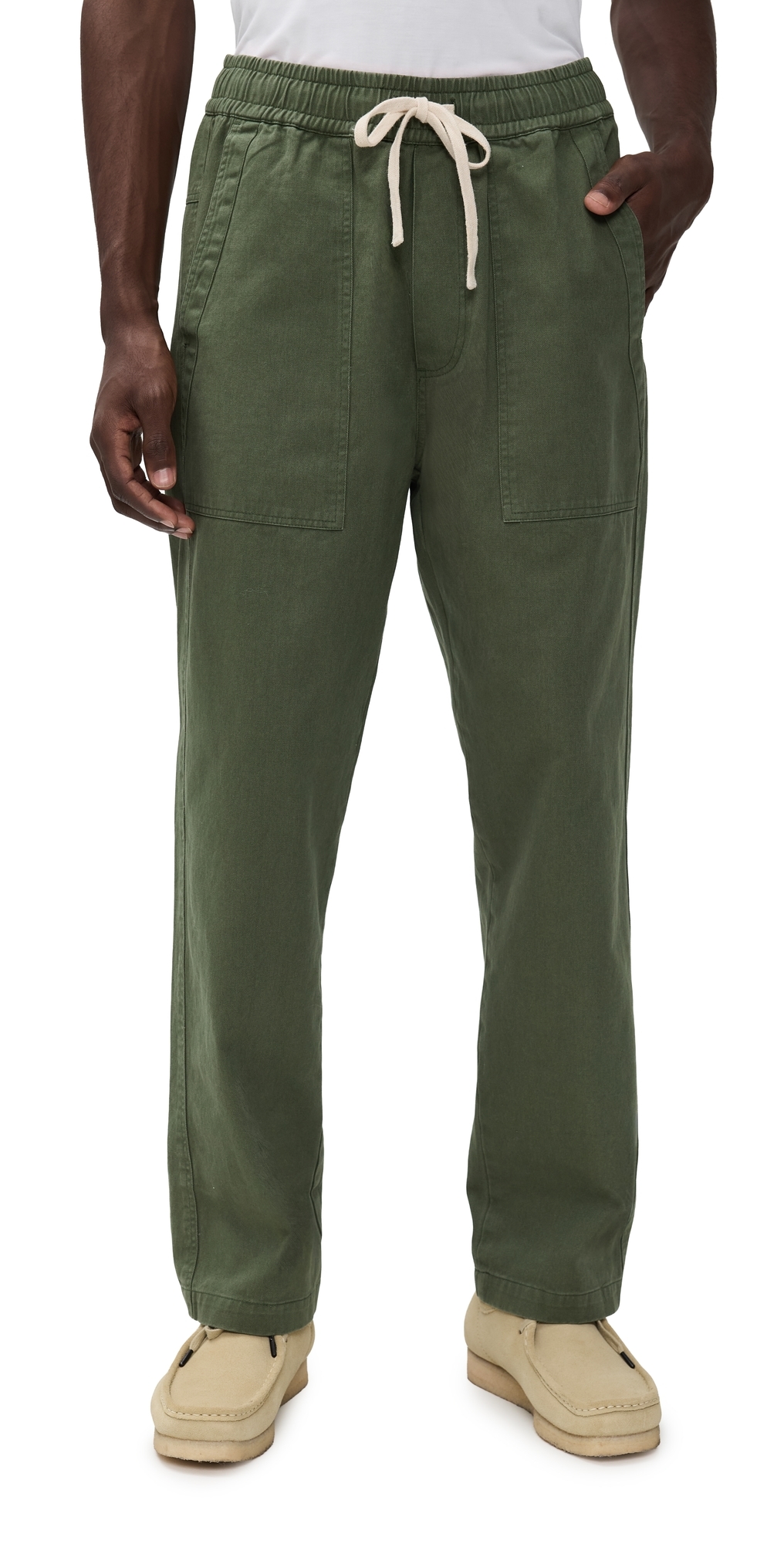 Twill Pull On Pants Green