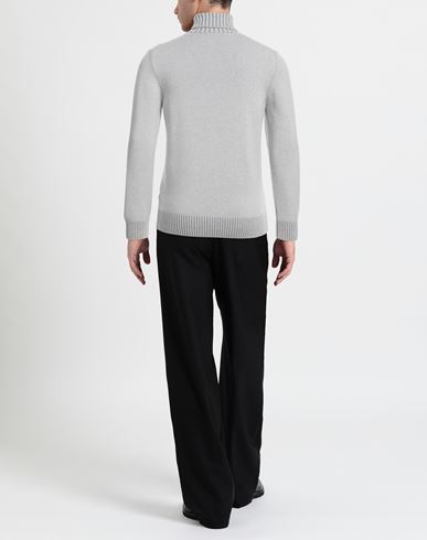 Man Turtleneck Light grey Size 40 Cashmere