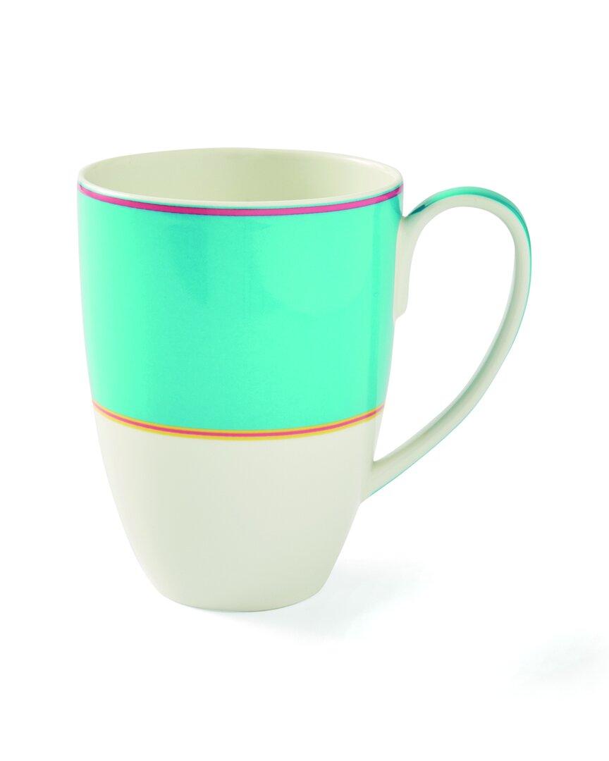 Spode Set of 4 Kit Kemp Turquoise Mugs