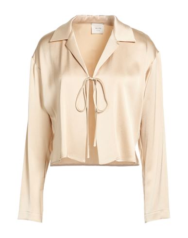 Chocolat Woman Shirt Cream Size 6 Acetate, Viscose