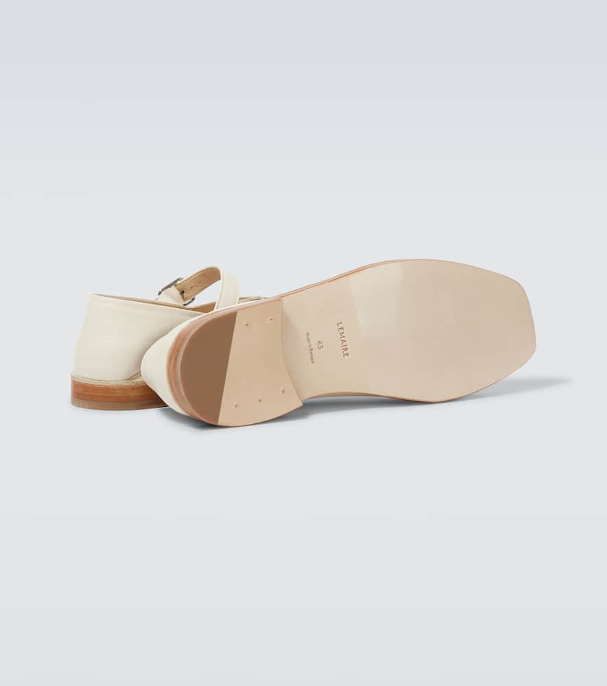 Leather Mary Jane flats