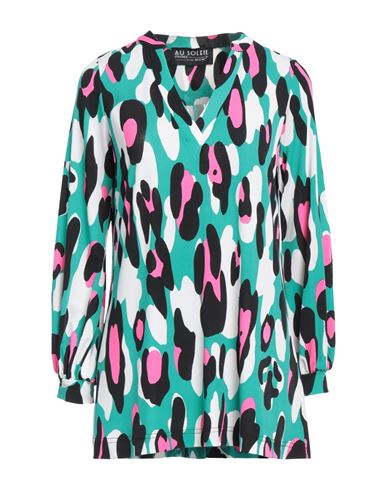 Woman Top Green Size 10 Polyester, Elastane