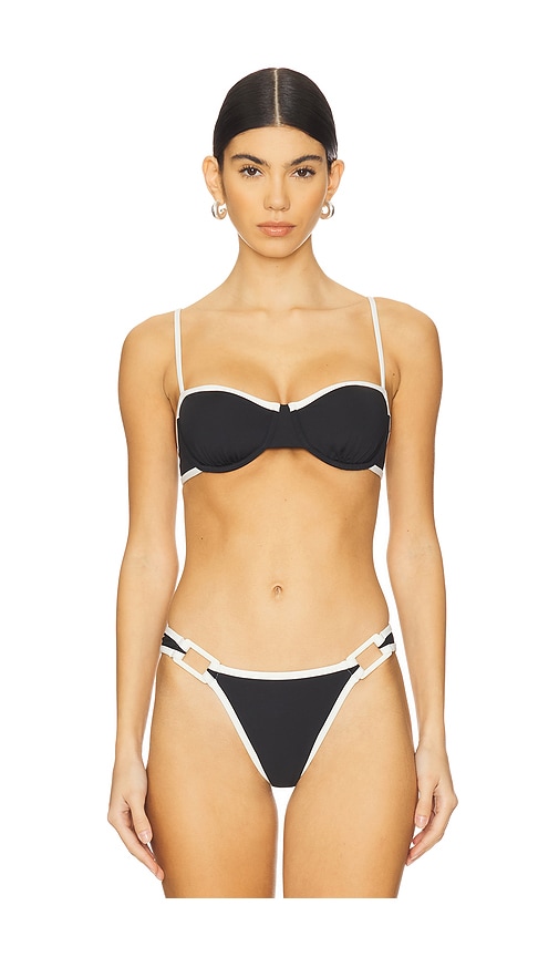 Solid & Striped Jordana Bikini Top in Black. -  XL also in
