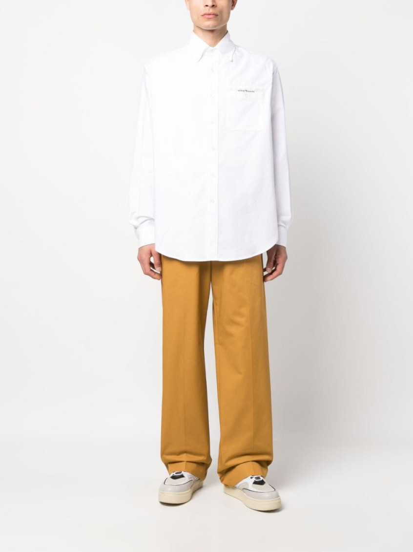 Sartorial-tape cotton shirt - White