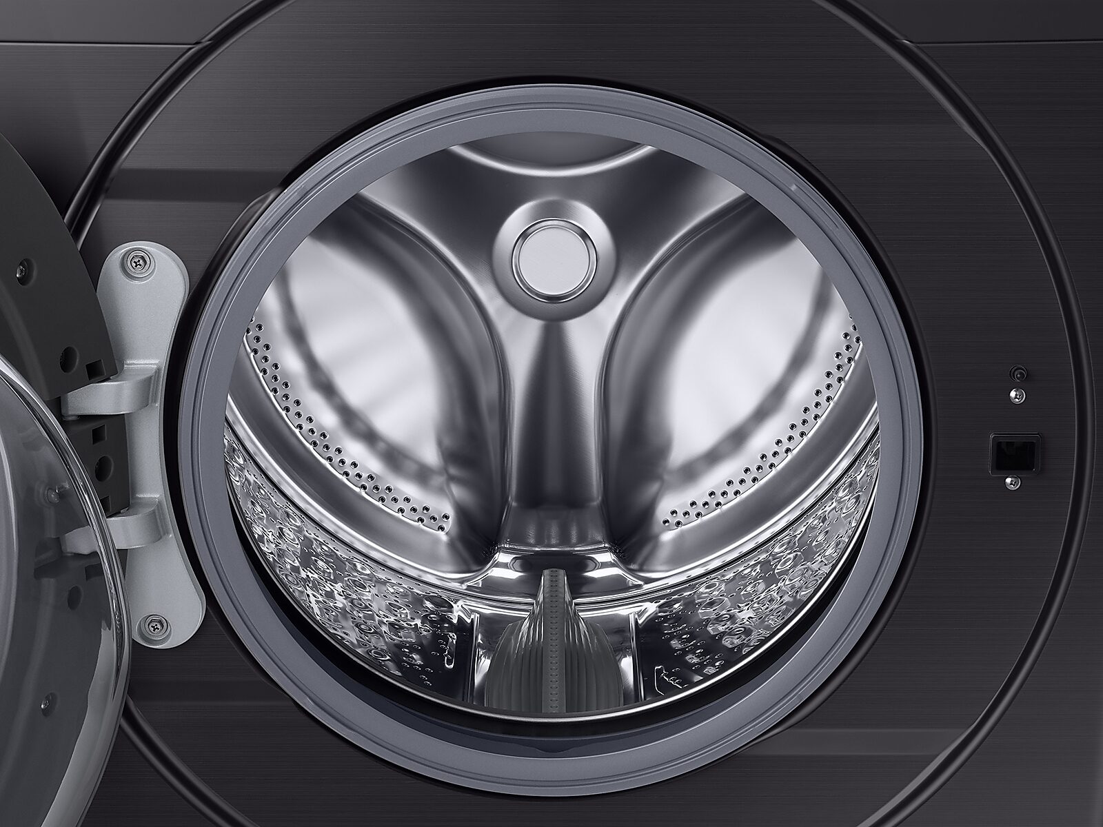 4.5 cu. ft. Front Load Washer with Vibration Reduction Technology+ in Brushed Black(WF45T6000AV/A5)