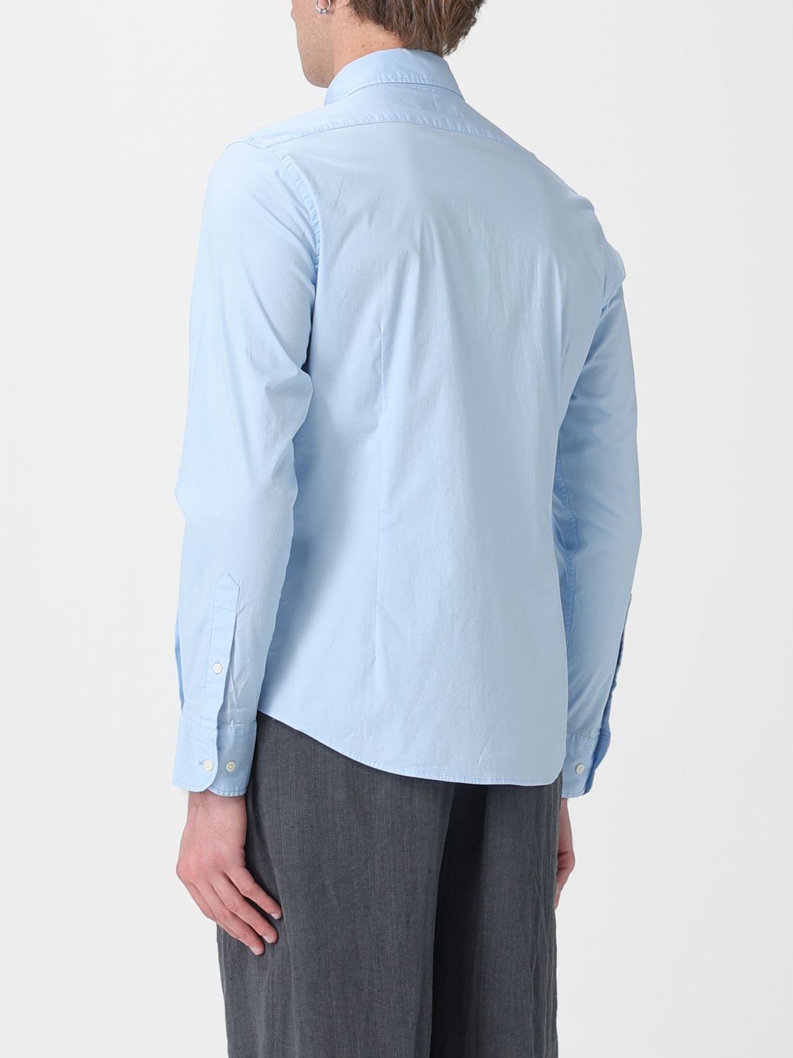 Shirt Men color Gnawed Blue