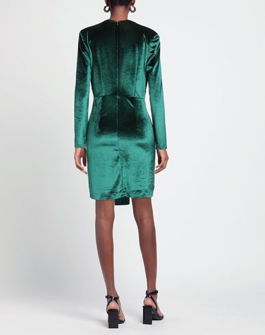 Woman Mini dress Green Size 10 PES, Elastane