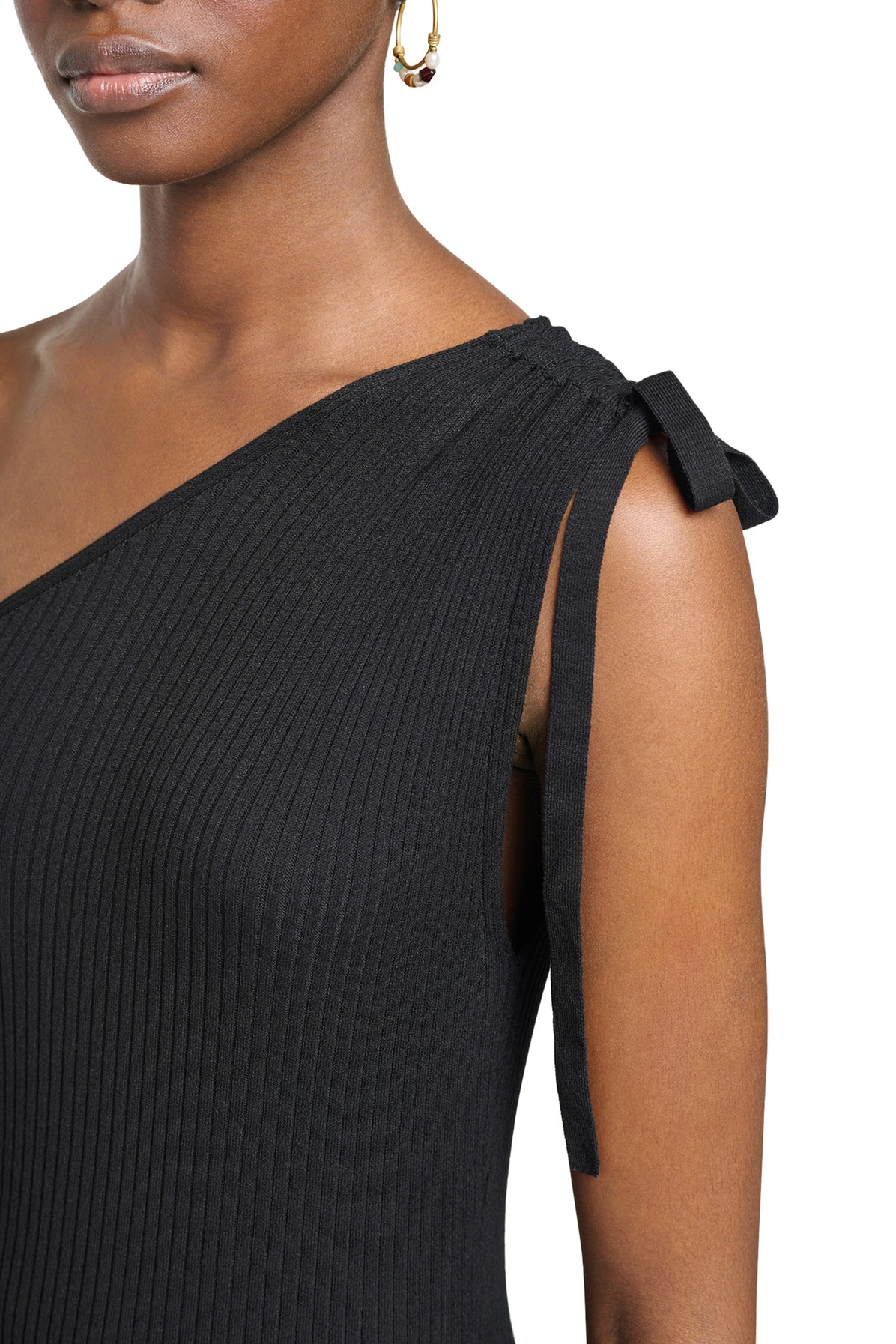 Asymmetrical Velvet Dress