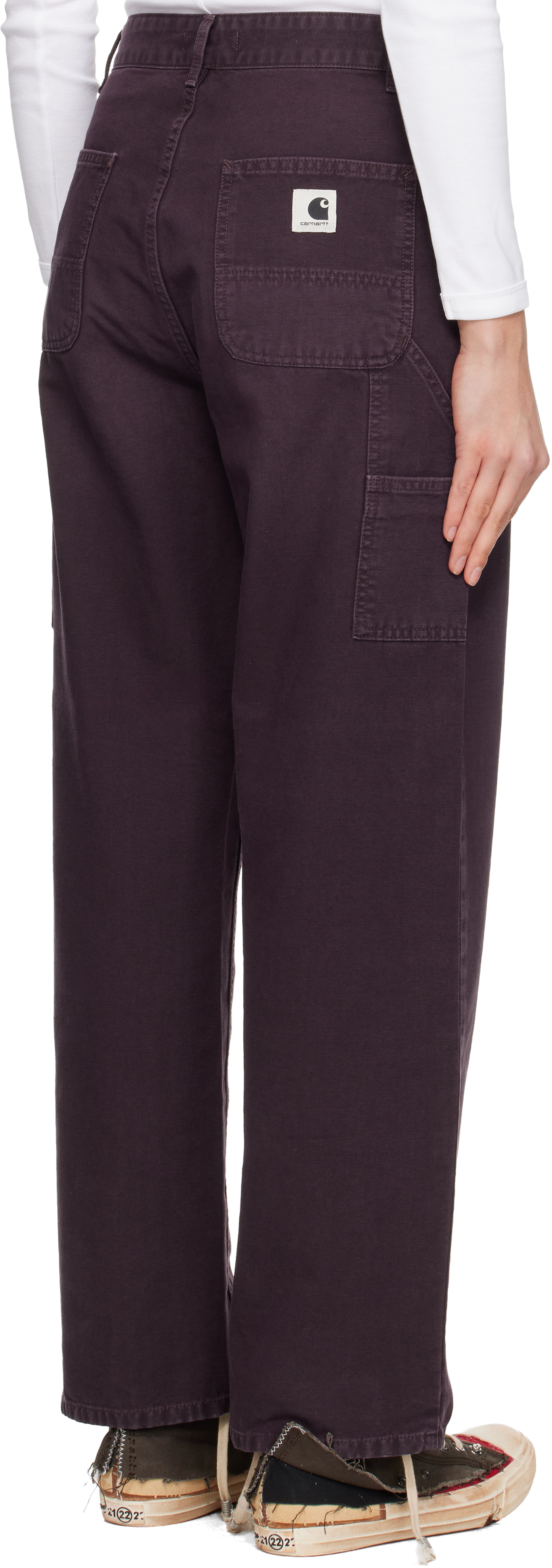 Burgundy Pierce Trousers