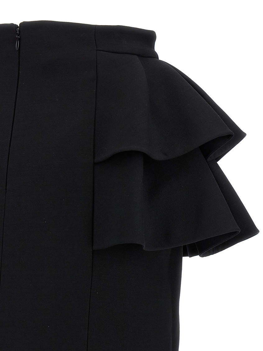 Valentino Garavani - Valentino Garavani Crepe Couture Skirt Skirts Black