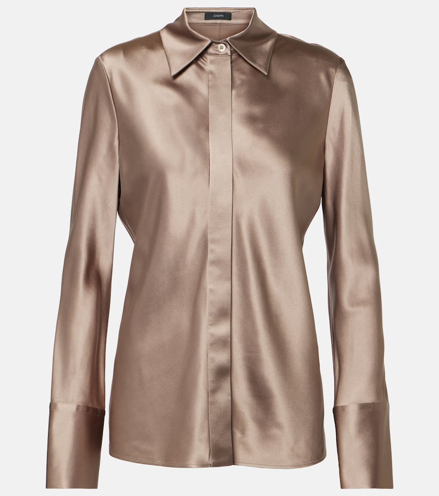 Brunel silk satin blouse