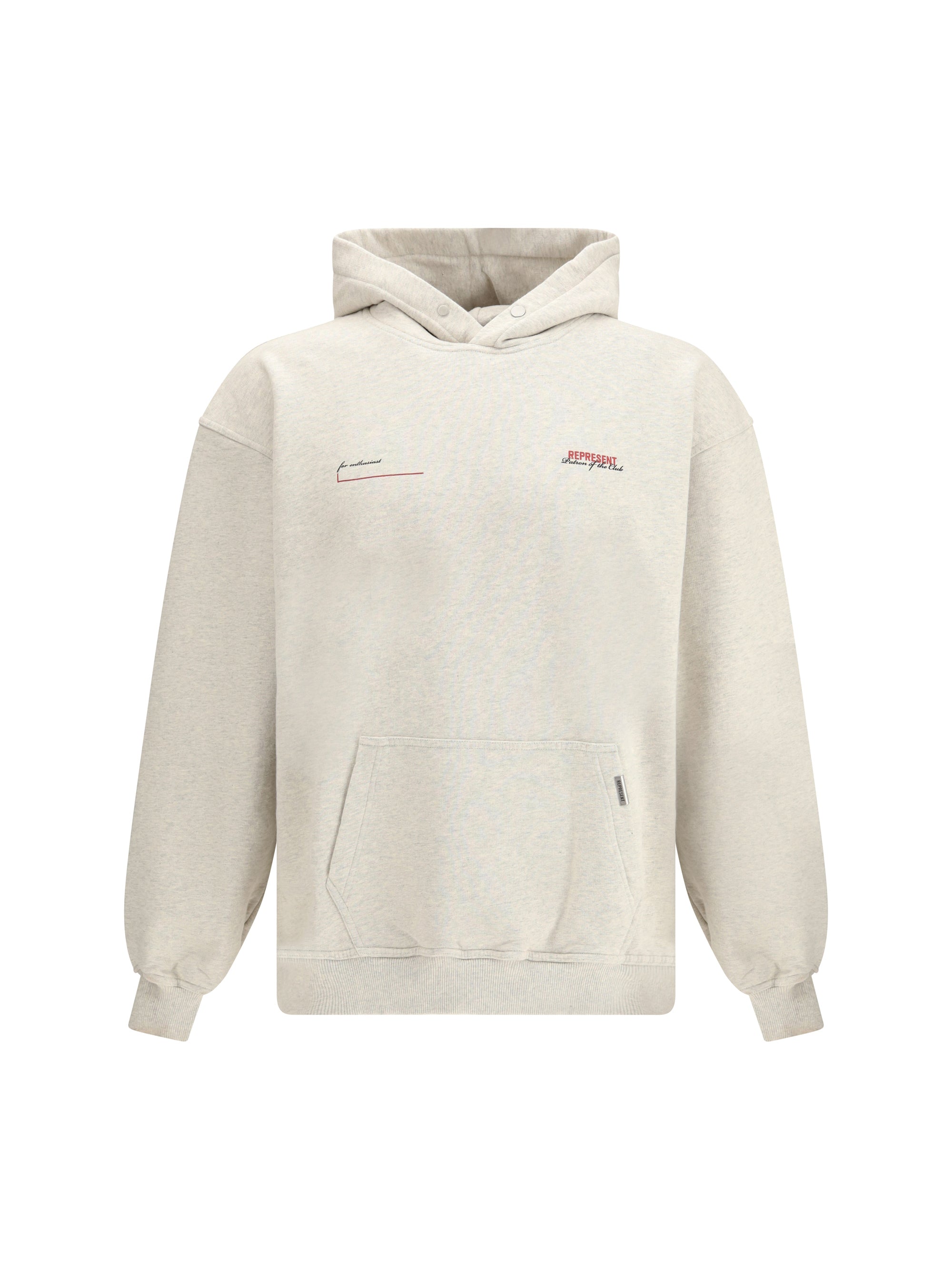 Cotton Jersey Hoodie — Beige