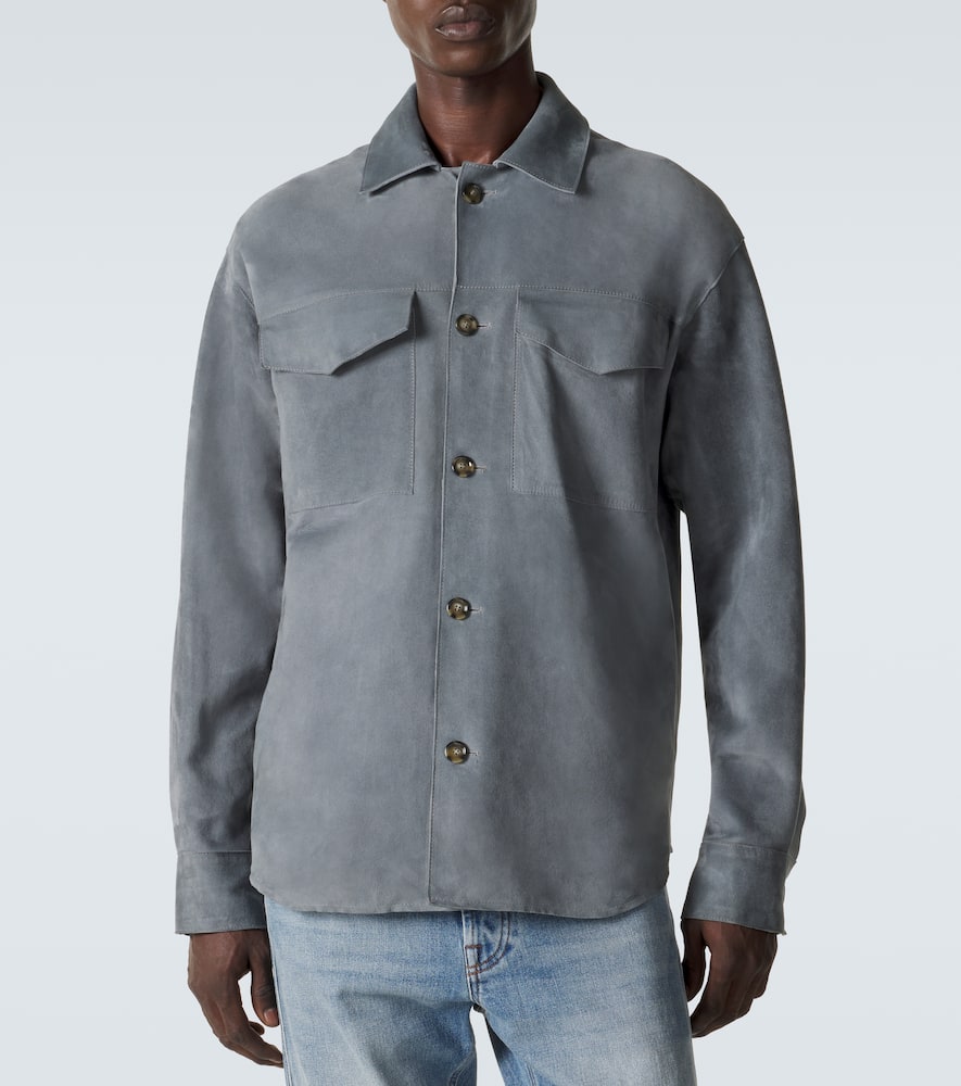 Suede overshirt