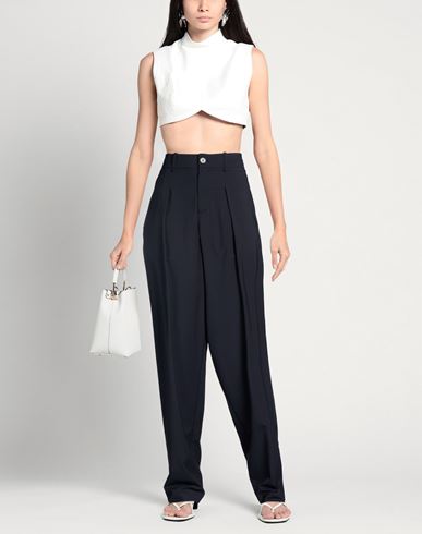 Woman Pants Midnight blue Size 0 Virgin Wool, Polyamide, Elastane