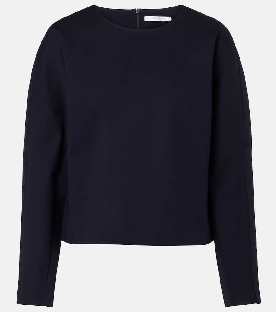 Girello wool and cotton-blend top