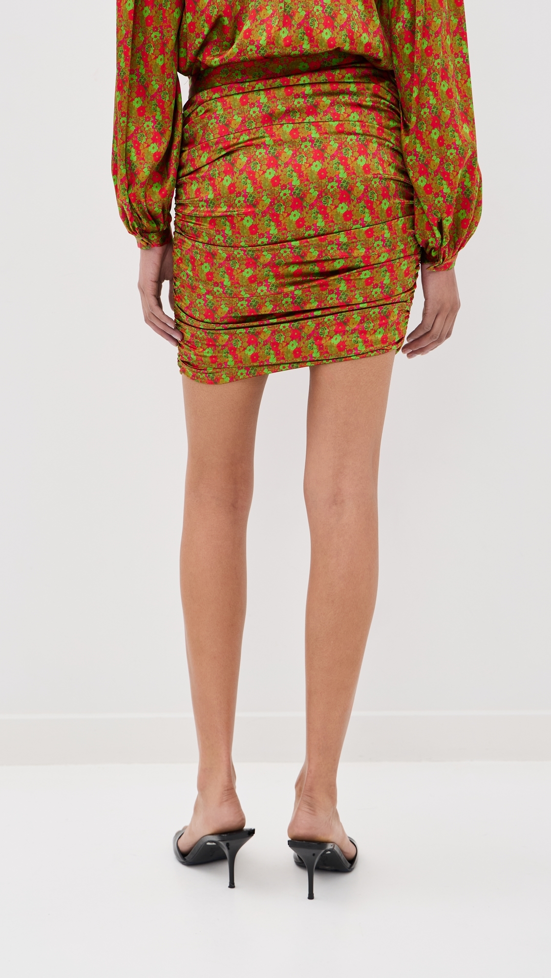 Niki Skirt Floral Red
