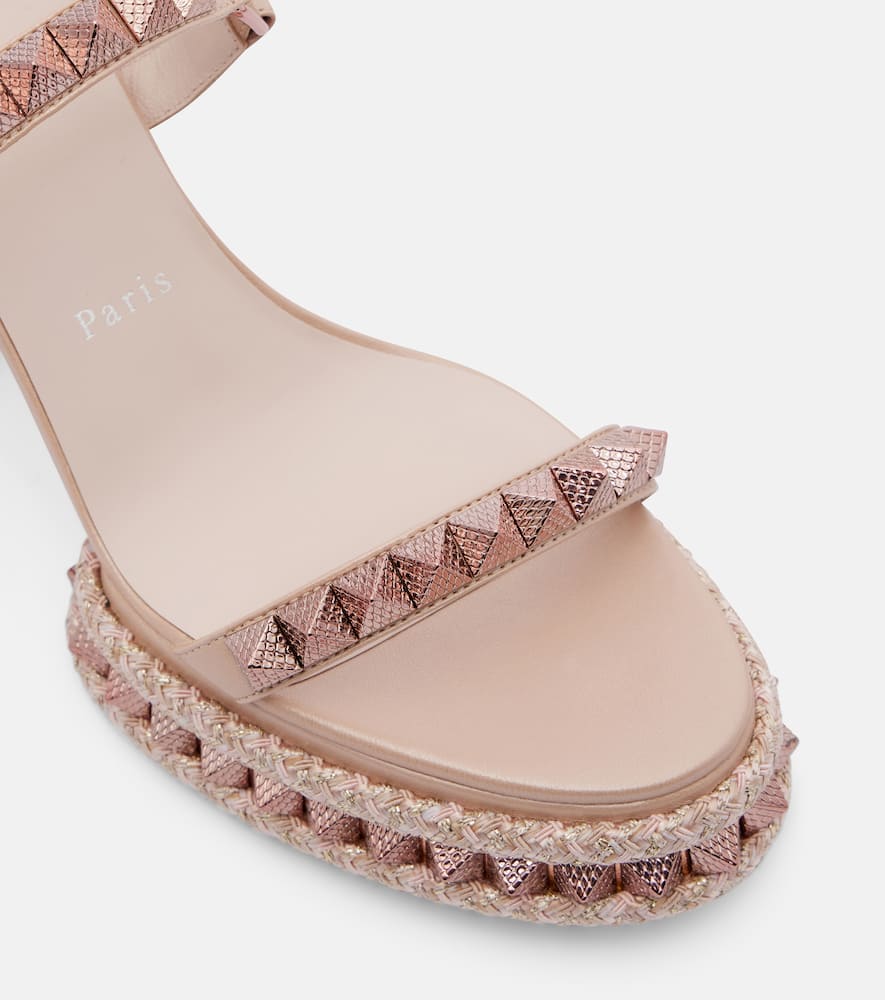 Superaclou 85 leather platform sandals