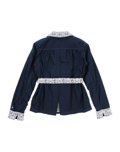 Kid Girl Jacket Midnight blue Size 12 Polyamide, Cotton