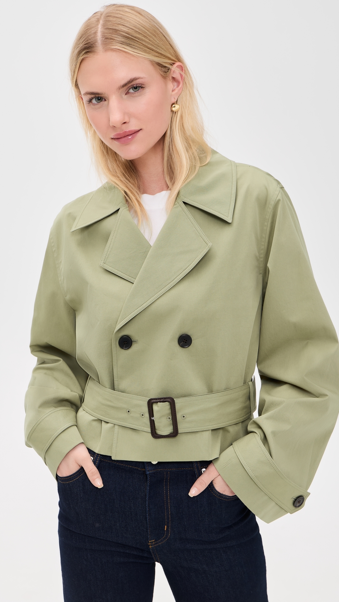 The Uniform Trench Coat Military Green