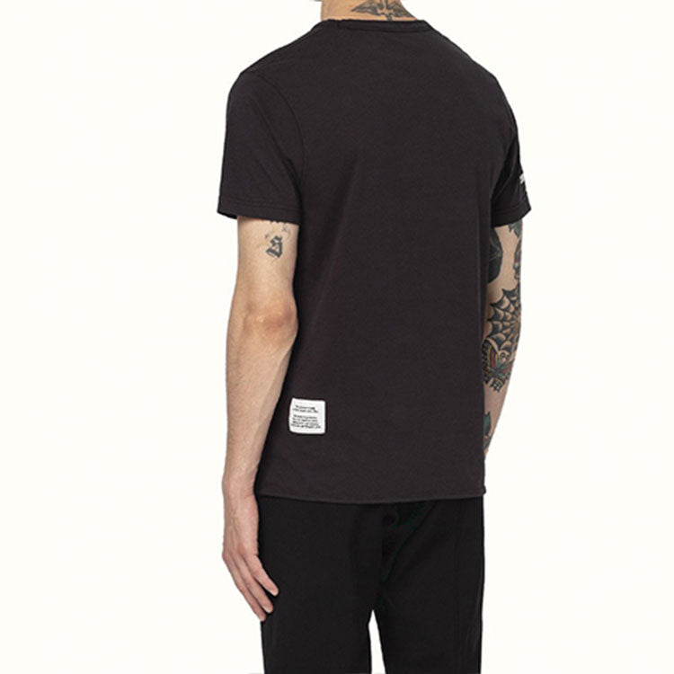 Men's Little Boy Printing Short Sleeve Black