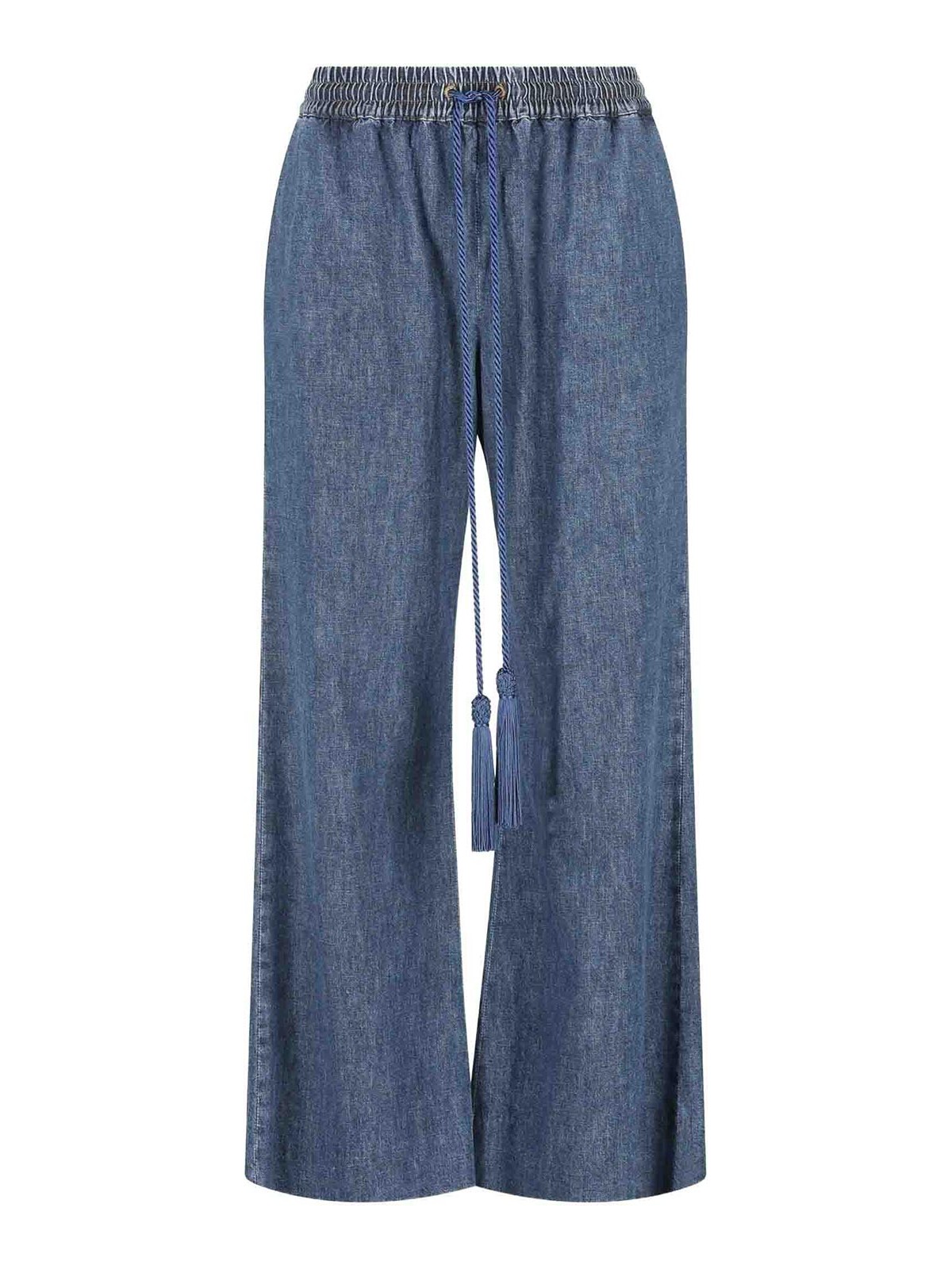 Valentino Garavani - silk nylon trousers back pockets tasse