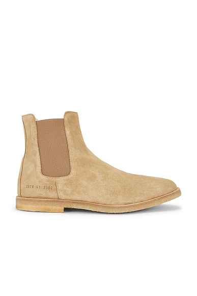 Common Projects Suede Chelsea Boot in Beige. 41. Also