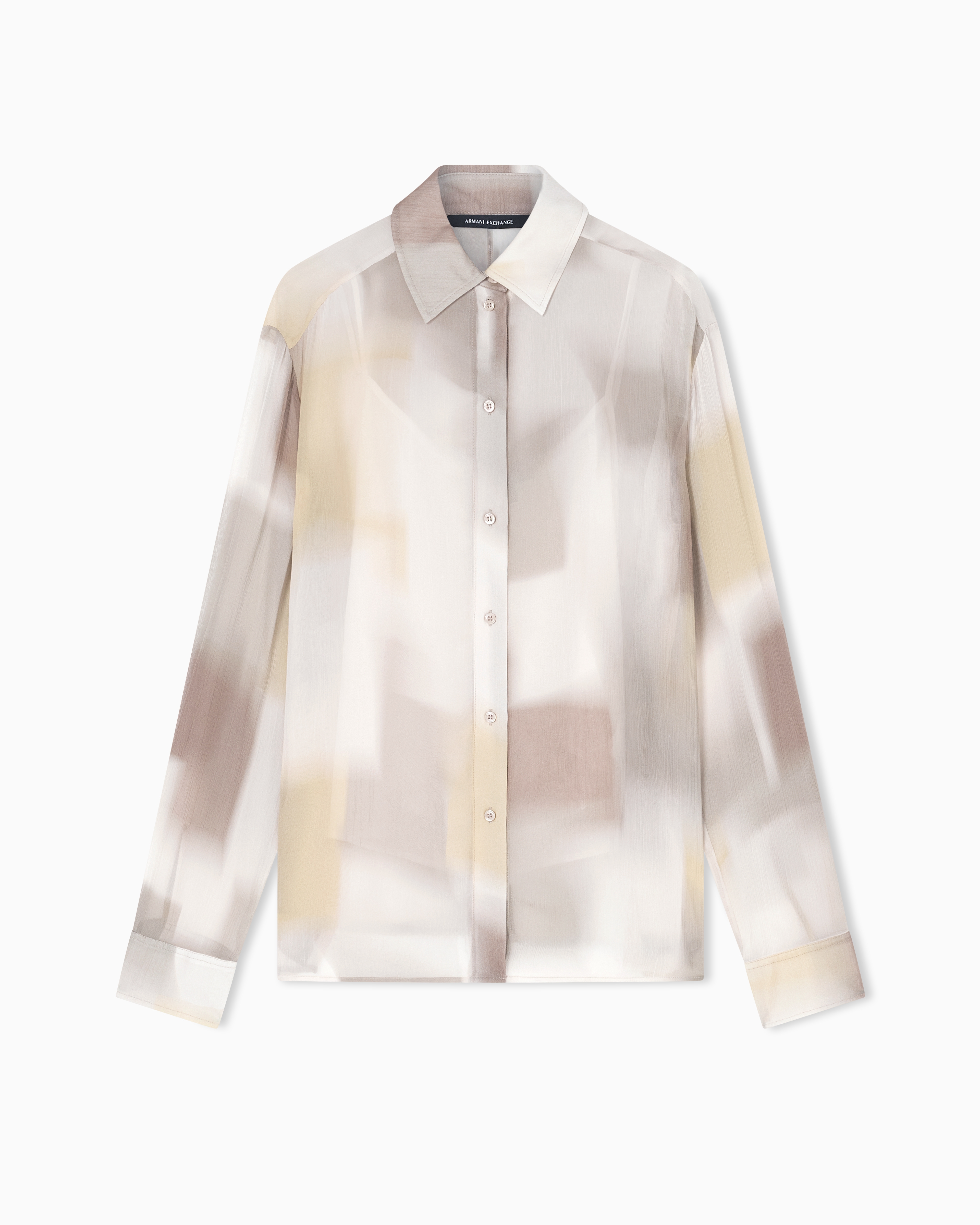 Printed crinkle viscose jacket