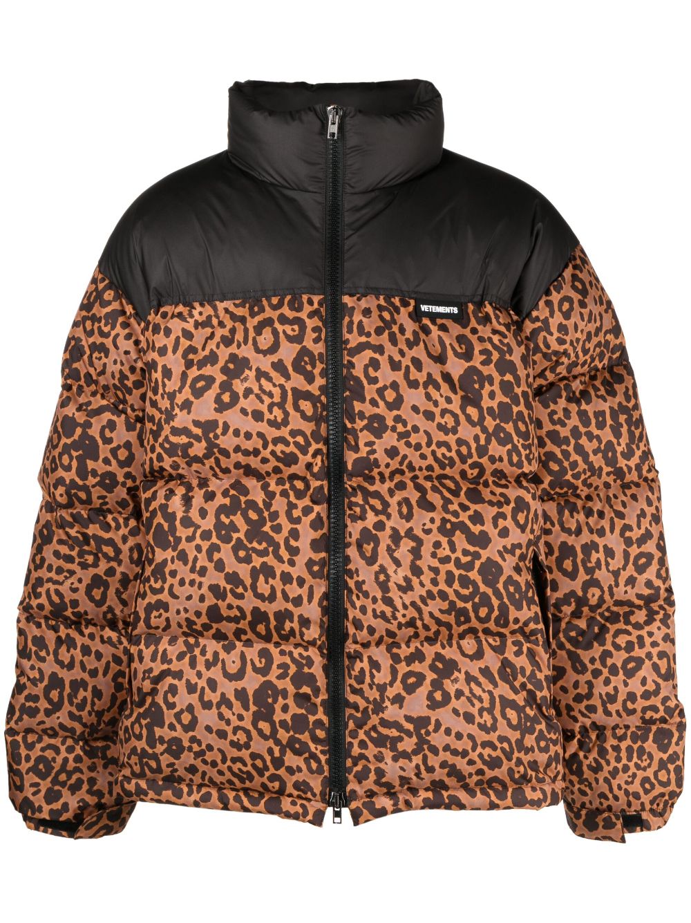 Zip-fastening padded jacket - Black