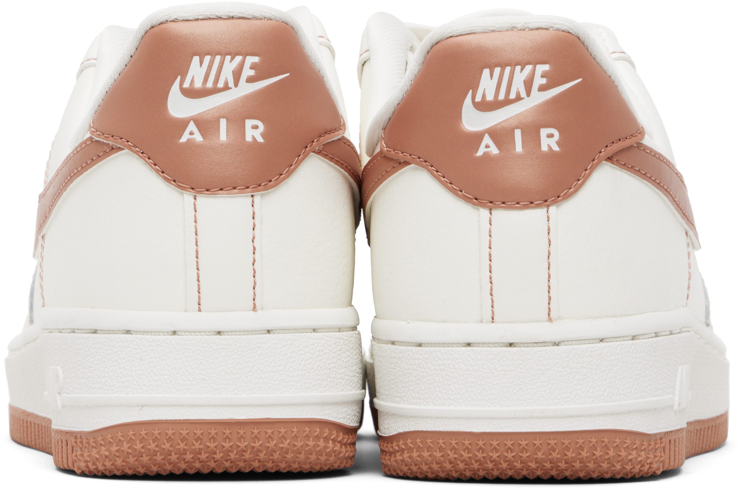 Off-White & Pink Air Force 1 '07 Sneakers