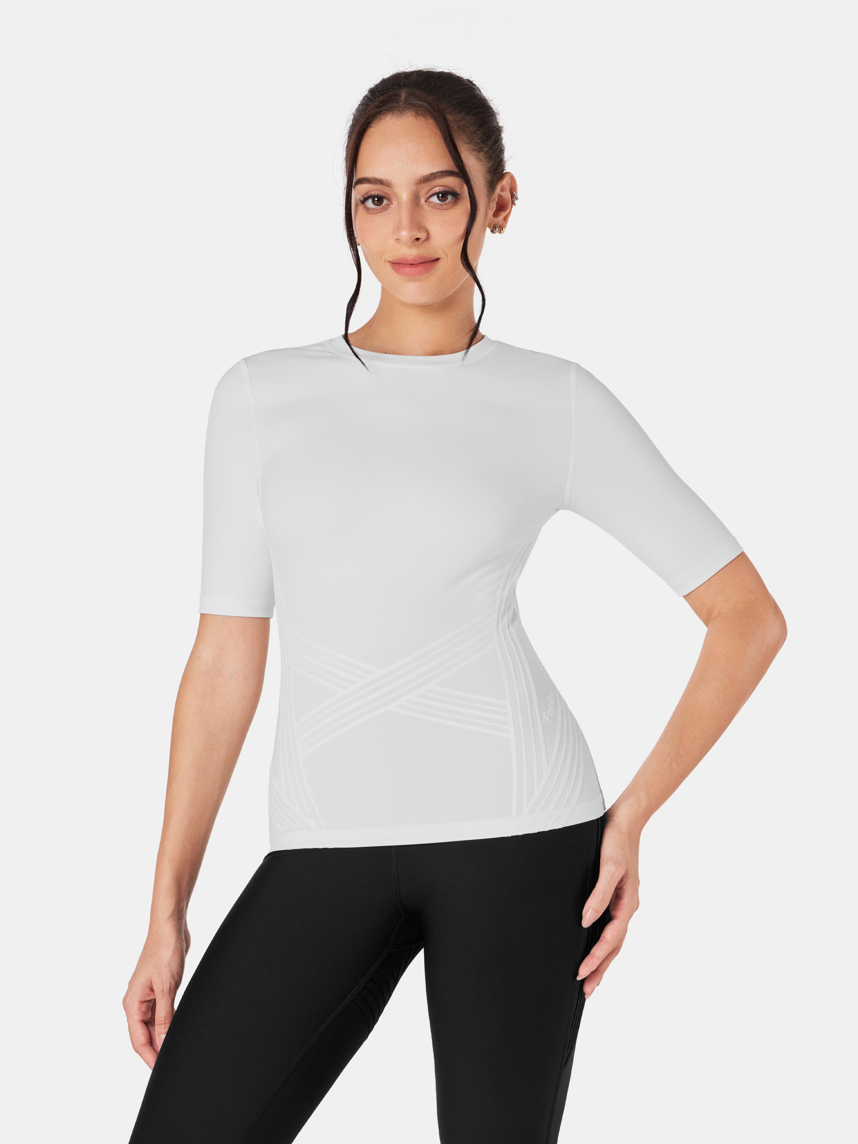 PowerBand Resistance Short Sleeve T-shirt - White