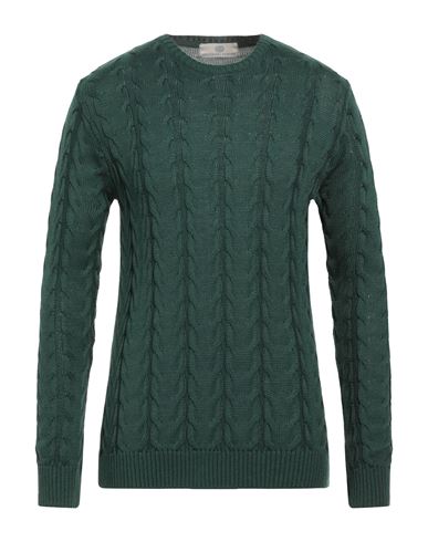 Man Sweater Dark green Size XL Merino Wool, Dralon