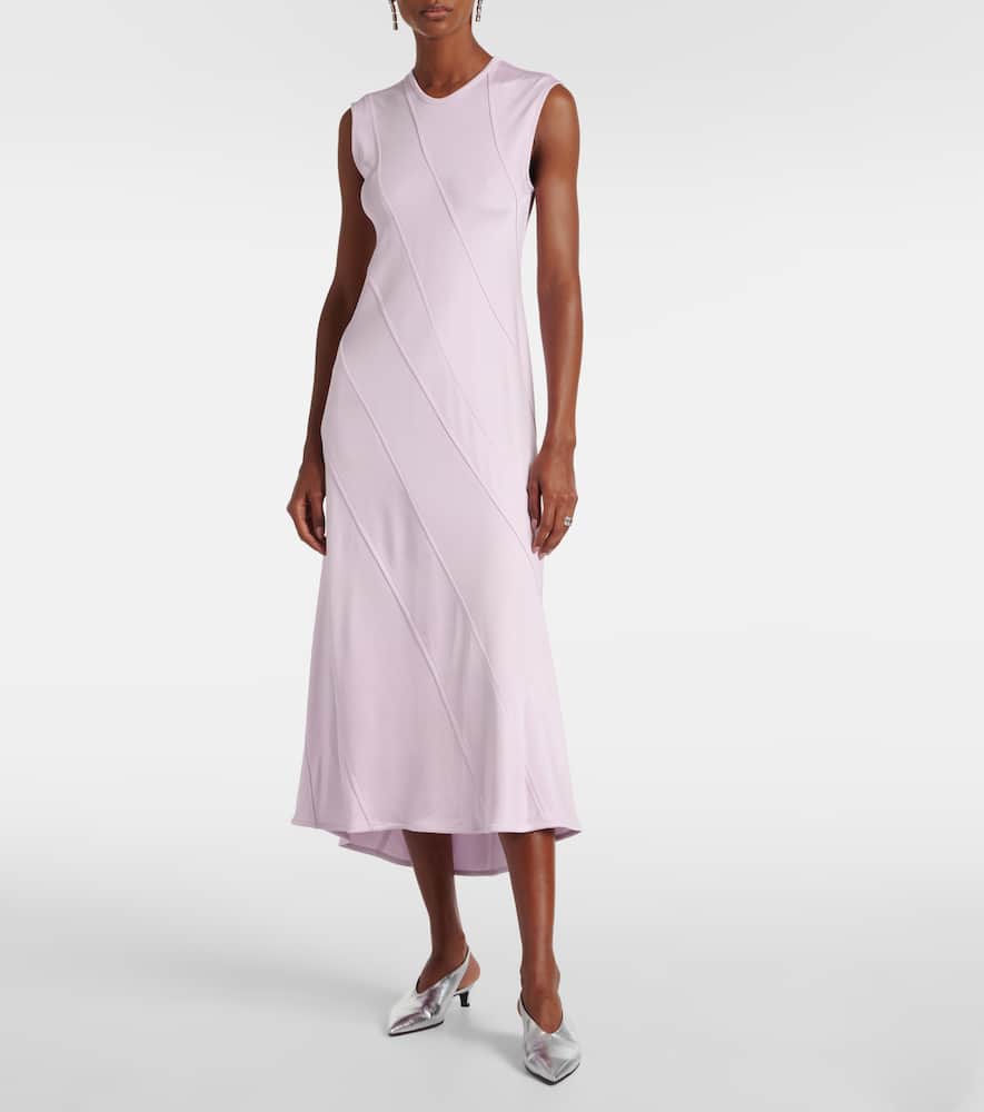 Asymmetric midi dress