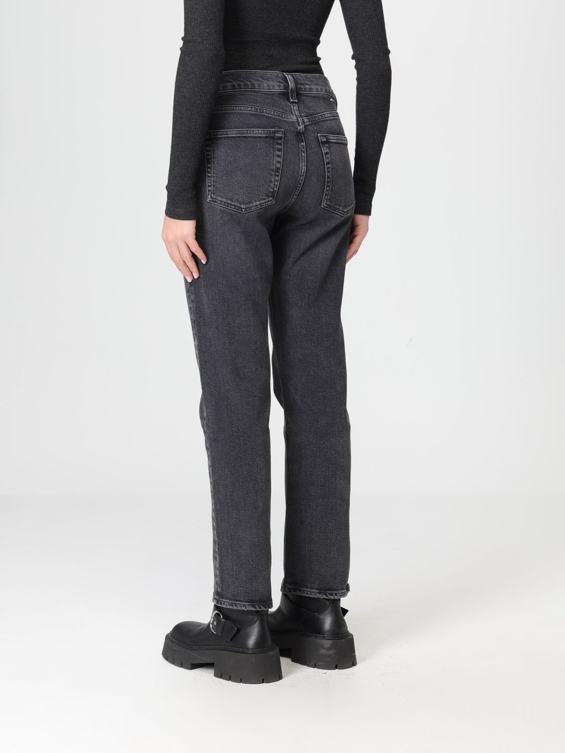 Jeans Woman color Black
