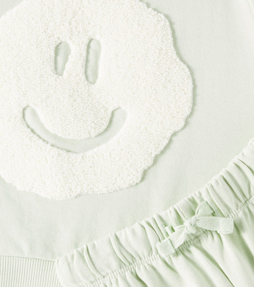 Molo Baby cotton sweatshirt and sweatpants set