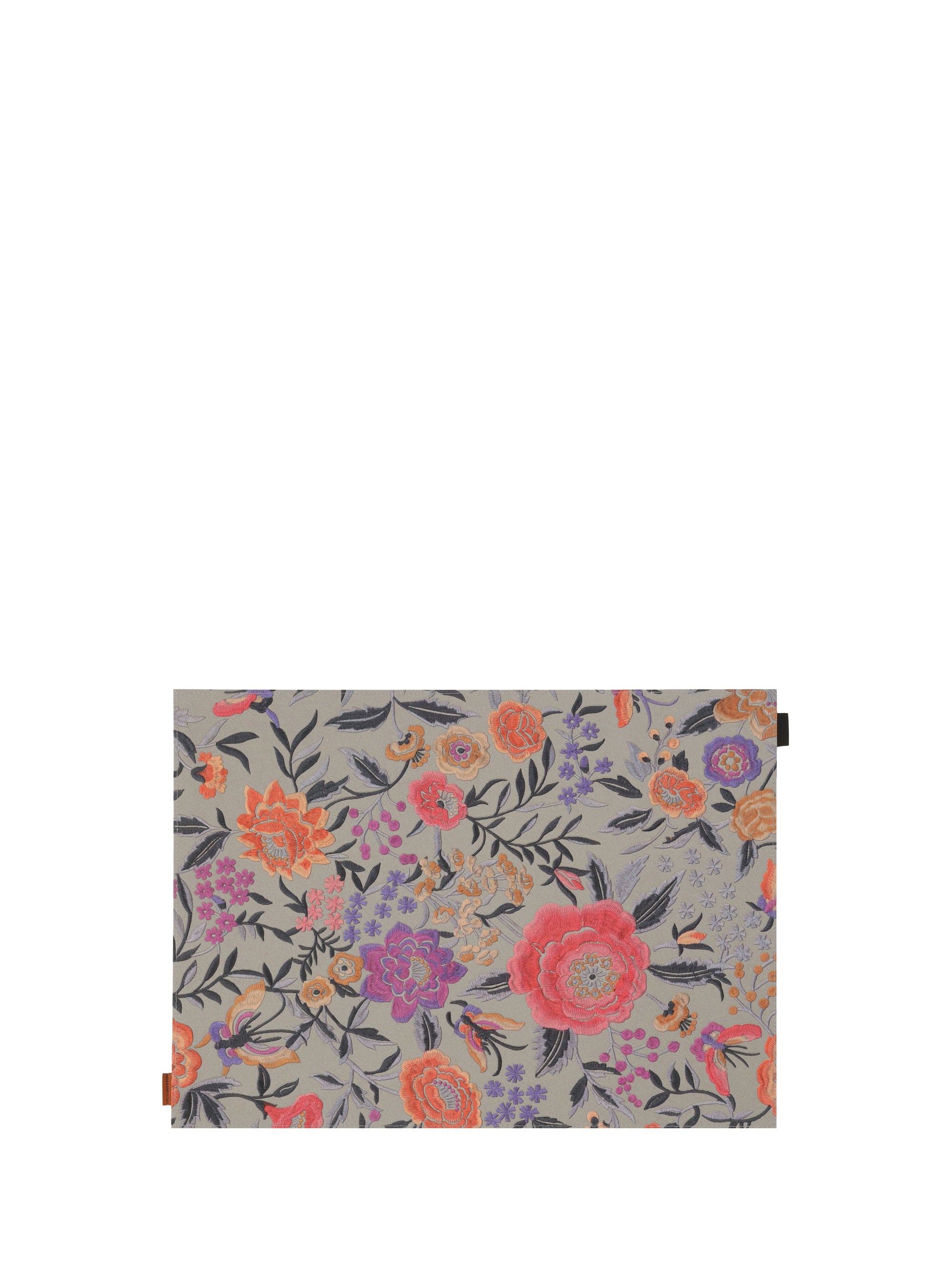 Floral Jacquard Placemats — Grey