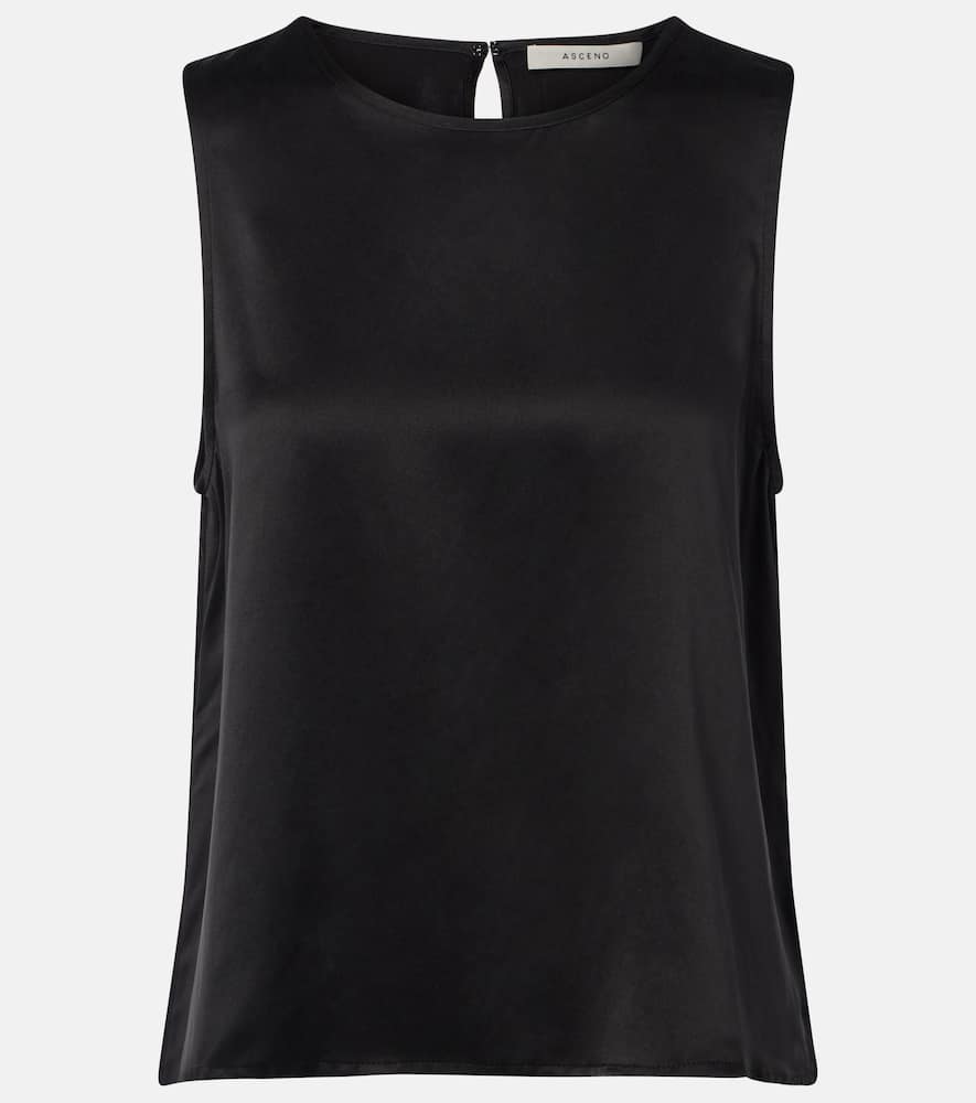 Sofia silk charmeuse tank top