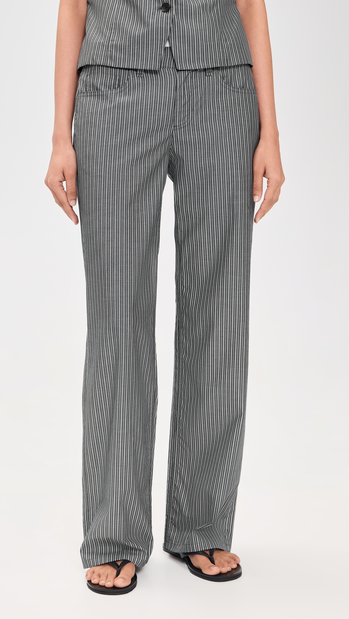 Saige Stripe Poplin Pants Salst