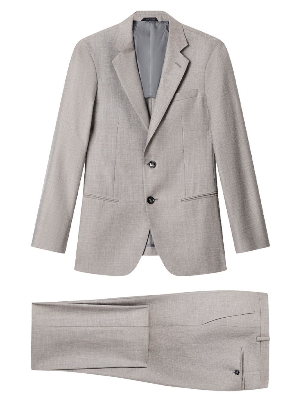Soho Line Single-Breasted Suit In Wool, Silk And Linen