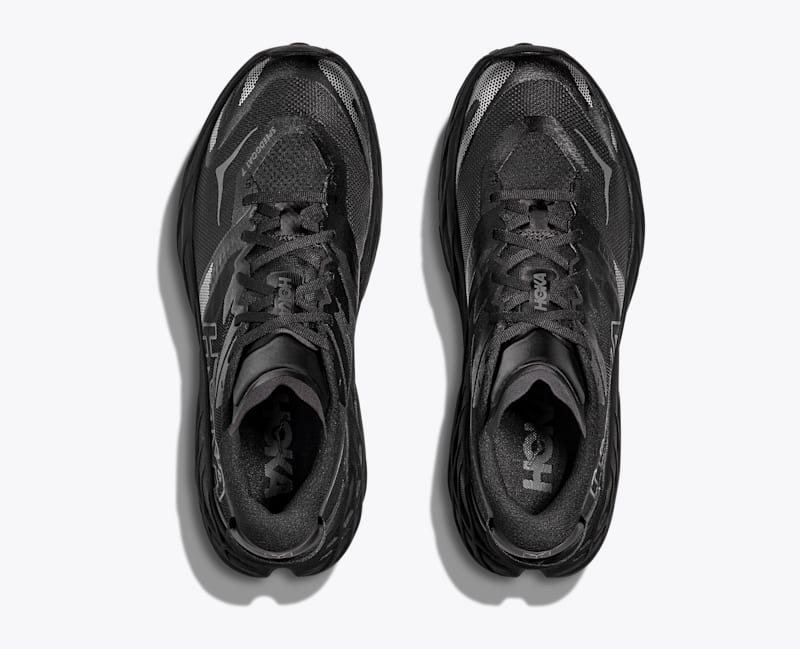 HOKA Men's Speedgoat 7 Shoes in Black/Outer Orbit
